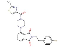 2-[2-(4-fluorophenyl)ethyl]-4-{4-[(2-methyl-1,3-thiazol-4-yl)carbonyl]-1-piperazinyl}-1H-isoindole-1,3(2H)-dione