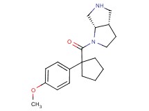 rel-(3aS,6aS)-1-{[1-(4-methoxyphenyl)cyclopentyl]carbonyl}octahydropyrrolo[3,4-b]pyrrole hydrochloride