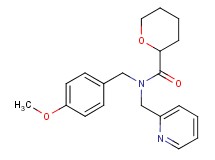 N-(4-methoxybenzyl)-N-(pyridin-2-ylmethyl)tetrahydro-2H-pyran-2-carboxamide
