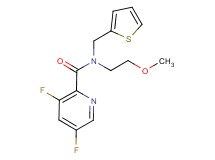 3,5-difluoro-N-(2-methoxyethyl)-N-(2-thienylmethyl)pyridine-2-carboxamide
