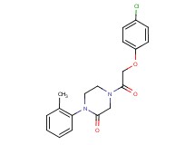 4-[(4-chlorophenoxy)acetyl]-1-(2-methylphenyl)-2-piperazinone