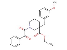 ethyl 3-(3-methoxybenzyl)-1-[oxo(phenyl)acetyl]-3-piperidinecarboxylate