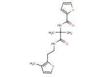 N-(1,1-dimethyl-2-{[2-(3-methyl-2-thienyl)ethyl]amino}-2-oxoethyl)thiophene-2-carboxamide