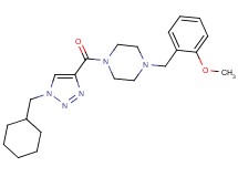 1-{[1-(cyclohexylmethyl)-1H-1,2,3-triazol-4-yl]carbonyl}-4-(2-methoxybenzyl)piperazine