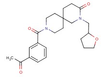 9-(3-acetylbenzoyl)-2-(tetrahydrofuran-2-ylmethyl)-2,9-diazaspiro[5.5]undecan-3-one