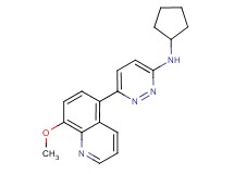 N-cyclopentyl-6-(8-methoxyquinolin-5-yl)pyridazin-3-amine