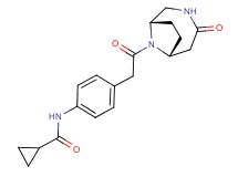 N-(4-{2-oxo-2-[(1S*,6R*)-4-oxo-3,9-diazabicyclo[4.2.1]non-9-yl]ethyl}phenyl)cyclopropanecarboxamide