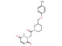 1-(2-{3-[(4-methylphenoxy)methyl]piperidin-1-yl}-2-oxoethyl)-1,2-dihydropyridazine-3,6-dione