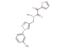 2-(2-furyl)-N-methyl-N-{[1-(3-methylphenyl)-1H-pyrazol-4-yl]methyl}-2-oxoacetamide