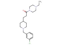 1-{3-[1-(3-chlorobenzyl)-4-piperidinyl]propanoyl}-4-ethylpiperazine