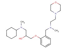 1-[cyclohexyl(methyl)amino]-3-[2-({methyl[2-(4-morpholinyl)ethyl]amino}methyl)phenoxy]-2-propanol