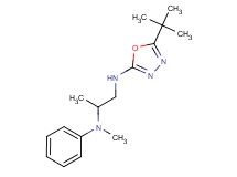 (5-tert-butyl-1,3,4-oxadiazol-2-yl){2-[methyl(phenyl)amino]propyl}amine