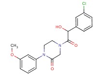 4-[(3-chlorophenyl)(hydroxy)acetyl]-1-(3-methoxyphenyl)-2-piperazinone