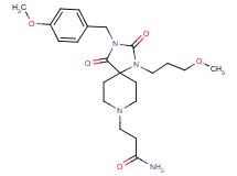 3-[3-(4-methoxybenzyl)-1-(3-methoxypropyl)-2,4-dioxo-1,3,8-triazaspiro[4.5]dec-8-yl]propanamide