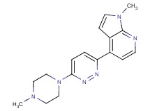 1-methyl-4-[6-(4-methylpiperazin-1-yl)pyridazin-3-yl]-1H-pyrrolo[2,3-b]pyridine