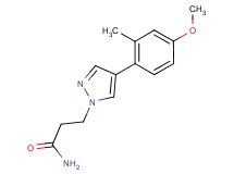 3-[4-(4-methoxy-2-methylphenyl)-1H-pyrazol-1-yl]propanamide