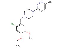 3-[4-(2-chloro-4-ethoxy-5-methoxybenzyl)piperazin-1-yl]-6-methylpyridazine
