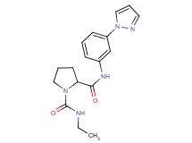 N~1~-ethyl-N~2~-[3-(1H-pyrazol-1-yl)phenyl]-1,2-pyrrolidinedicarboxamide
