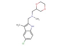 1-(5-chloro-3-methyl-1H-indol-2-yl)-N-(1,4-dioxan-2-ylmethyl)-N-methylmethanamine