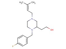 2-[1-(4-fluorobenzyl)-4-(3-methyl-2-buten-1-yl)-2-piperazinyl]ethanol