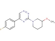 5-(4-fluorophenyl)-3-(3-methoxy-1-piperidinyl)-1,2,4-triazine
