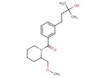 4-(3-{[2-(methoxymethyl)-1-piperidinyl]carbonyl}phenyl)-2-methyl-2-butanol