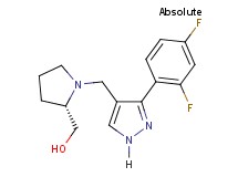 ((2S)-1-{[3-(2,4-difluorophenyl)-1H-pyrazol-4-yl]methyl}-2-pyrrolidinyl)methanol