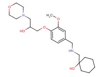 1-[({4-[2-hydroxy-3-(4-morpholinyl)propoxy]-3-methoxybenzyl}amino)methyl]cyclohexanol