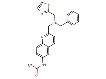 N-(2-{[benzyl(1,3-thiazol-2-ylmethyl)amino]methyl}quinolin-6-yl)acetamide