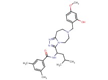 N-{1-[7-(2-hydroxy-4-methoxybenzyl)-6,7,8,9-tetrahydro-5H-[1,2,4]triazolo[4,3-d][1,4]diazepin-3-yl]-3-methylbutyl}-3,5-dimethylbenzamide