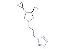 rel-(3R,4S)-4-cyclopropyl-1-[3-(1H-tetrazol-1-yl)propyl]-3-pyrrolidinamine dihydrochloride