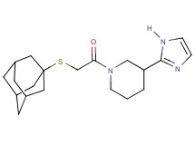 1-[(1-adamantylthio)acetyl]-3-(1H-imidazol-2-yl)piperidine