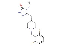 5-{[1-(2,6-difluorobenzyl)-4-piperidinyl]methyl}-4-ethyl-2,4-dihydro-3H-1,2,4-triazol-3-one