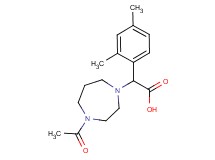 (4-acetyl-1,4-diazepan-1-yl)(2,4-dimethylphenyl)acetic acid