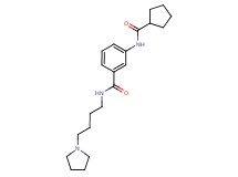 3-[(cyclopentylcarbonyl)amino]-N-(4-pyrrolidin-1-ylbutyl)benzamide