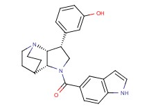 3-[(3R*,3aR*,7aR*)-1-(1H-indol-5-ylcarbonyl)octahydro-4,7-ethanopyrrolo[3,2-b]pyridin-3-yl]phenol