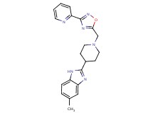 5-methyl-2-(1-{[3-(2-pyridinyl)-1,2,4-oxadiazol-5-yl]methyl}-4-piperidinyl)-1H-benzimidazole