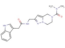 2-{[(1H-indol-3-ylacetyl)amino]methyl}-N,N-dimethyl-6,7-dihydropyrazolo[1,5-a]pyrazine-5(4H)-carboxamide