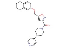 4-[1-({5-[(5,6,7,8-tetrahydro-2-naphthalenyloxy)methyl]-3-isoxazolyl}carbonyl)-4-piperidinyl]pyridine