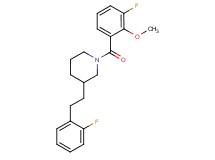 1-(3-fluoro-2-methoxybenzoyl)-3-[2-(2-fluorophenyl)ethyl]piperidine