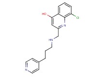 8-chloro-2-{[(3-pyridin-4-ylpropyl)amino]methyl}quinolin-4-ol