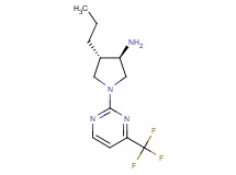rel-(3R,4S)-4-propyl-1-[4-(trifluoromethyl)-2-pyrimidinyl]-3-pyrrolidinamine hydrochloride