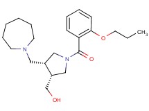 [(3R*,4R*)-4-(azepan-1-ylmethyl)-1-(2-propoxybenzoyl)pyrrolidin-3-yl]methanol