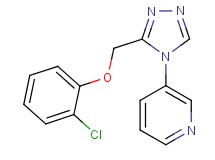3-{3-[(2-chlorophenoxy)methyl]-4H-1,2,4-triazol-4-yl}pyridine
