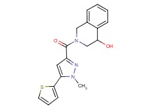 2-{[1-methyl-5-(2-thienyl)-1H-pyrazol-3-yl]carbonyl}-1,2,3,4-tetrahydroisoquinolin-4-ol