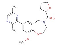 7-(3,6-dimethyl-2-pyrazinyl)-9-methoxy-4-(tetrahydro-2-furanylcarbonyl)-2,3,4,5-tetrahydro-1,4-benzoxazepine