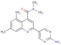 2-(2-aminopyrimidin-5-yl)-N,N,5,7-tetramethylquinoline-4-carboxamide