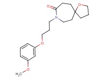 8-[3-(3-methoxyphenoxy)propyl]-1-oxa-8-azaspiro[4.6]undecan-9-one