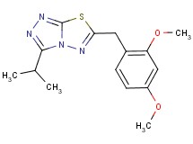 6-(2,4-dimethoxybenzyl)-3-isopropyl[1,2,4]triazolo[3,4-b][1,3,4]thiadiazole