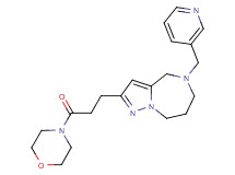 2-[3-(4-morpholinyl)-3-oxopropyl]-5-(3-pyridinylmethyl)-5,6,7,8-tetrahydro-4H-pyrazolo[1,5-a][1,4]diazepine